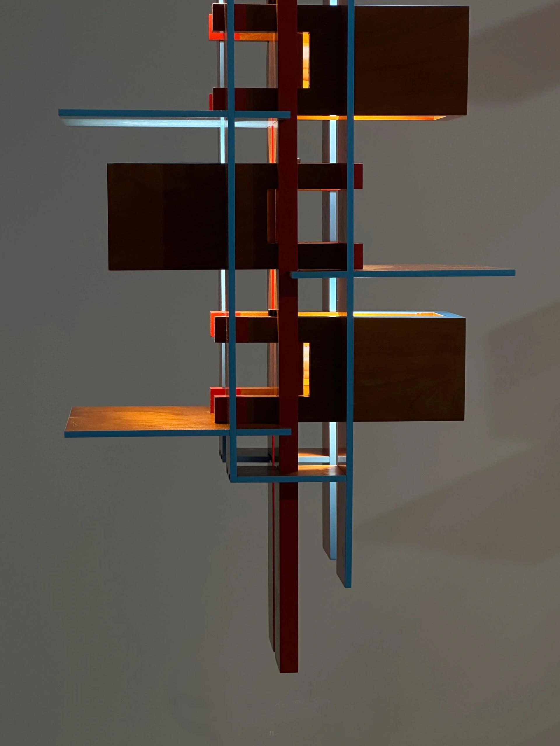 Description Picture 6 of itemJapanese Solid Wood Pendant Light Frank Lloyd Wright Taliesin Ceiling Lamp for Villa Living Room Dining Room Art Chandelier