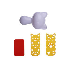 Cat Rice Mould Bento Accessories for Kids Musubi Maker Press Cartoon Onigiri Mold for DIY Fun Lunch Box Picnic Tool