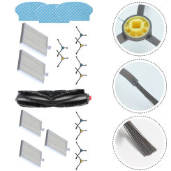 Roller Main Side Brush Mop Cloth Filter For M6/M61/M62/M63/M64/M6 Robotic Vacuum Cleaner Home Appliance Parts