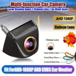 Car Backup Camera 1080P with 170° Fisheye Lens| AHD/CVBS Switchable | Front/Rear/Left/Right View