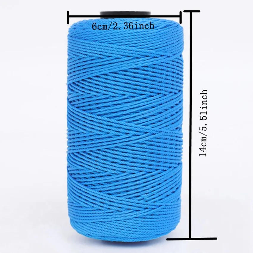 Description Picture 2 of itemNew 3-strand Polypropylene Ice Silk Thread DIY Hand Knitting Bag Hat Shoes Yarn Summer Crochet Thread  뜨개실
