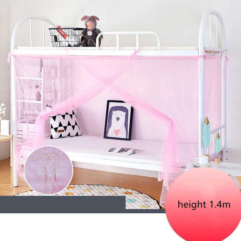 Description Picture 4 of itemSummer Encrypted Dormitory Mosquito Net Simple Solid Color Student Mosquito Net High Quality Single Door Universal Mosquito Net