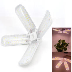 36W 48W 3 4 HEAD Foldable LED Grow Light Full Spectrum E27 Indoor Plant Flower Growing Light Phytolamp Bulb for greenhouse