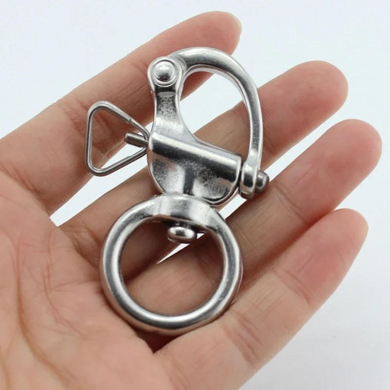 Description Picture 3 of itemRound Stainless Steel Quick Release Swivels Shackle Marine Boats Anchors Chain Eye Shackle Swivels Hook Hardwar