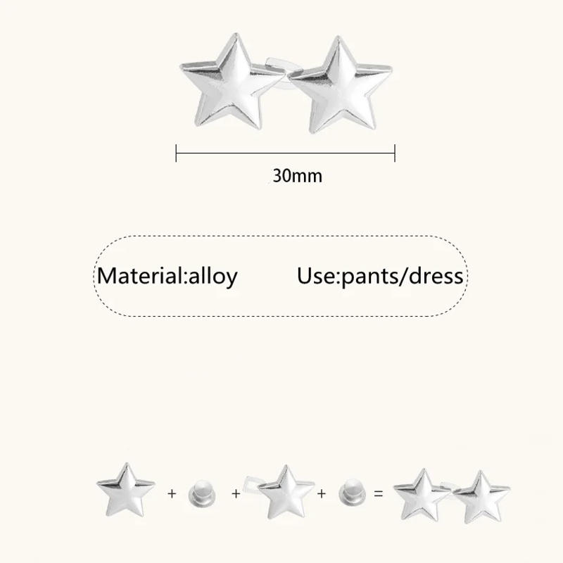 Description Picture 5 of item1pc Jeans Button Adjustable Clips for Pant Skirts Waist Tightener Buckle Snap Button Adjuster Pants Pin Retractable Button