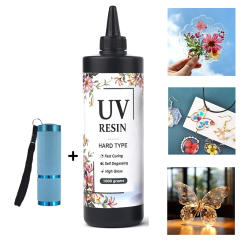 UV Resin Glue 50g/100g/200g/500g/1000g Epoxy Resin And UV Lamp High Transparency Fast Drying And High Hardness For DIY Jewelry