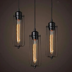 Creative Restaurant Chandelier Retro Wrought Iron Bar Table Cafe Shop Beauty Salon Internet Cafe Box Industrial Style Lamps