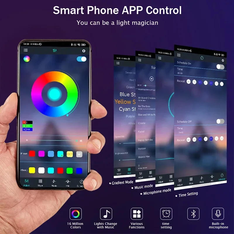 Description Picture 3 of item3m/9.84Ft 5V USB Neon LED Strip Light with App/Remote,Flexible Led Rope Lights,RGB Neon Lights Waterproof Gaming Led Neon Strip