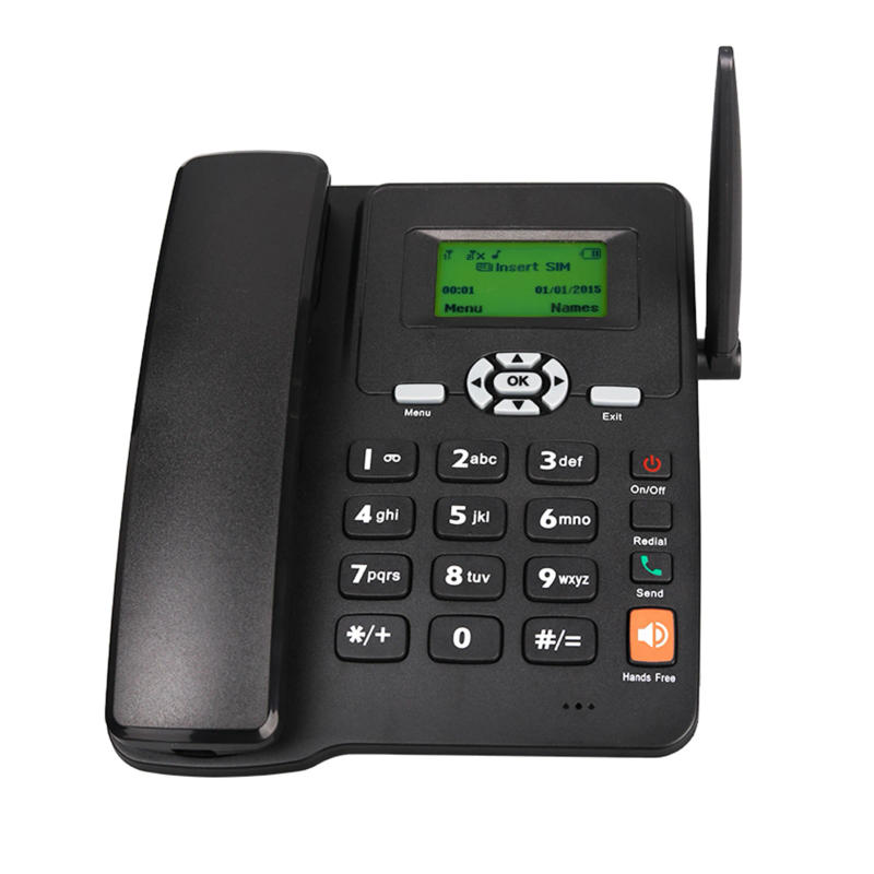 Description Picture 5 of itemCordless Phone Desktop Telephone Support GSM 850/900/1800/1900MHZ Dual SIM Card 2G Fixed Wireless Phone with Antenna Radio Alarm