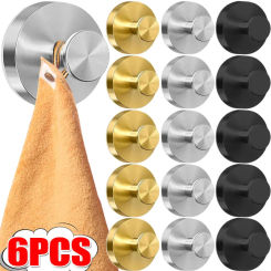 Stainless Steel Waterproof Suction Cup Reusable Door Wall Mounted Hooks Kitchen Bathroom Hanging Towel Holders Suction Cup Hook