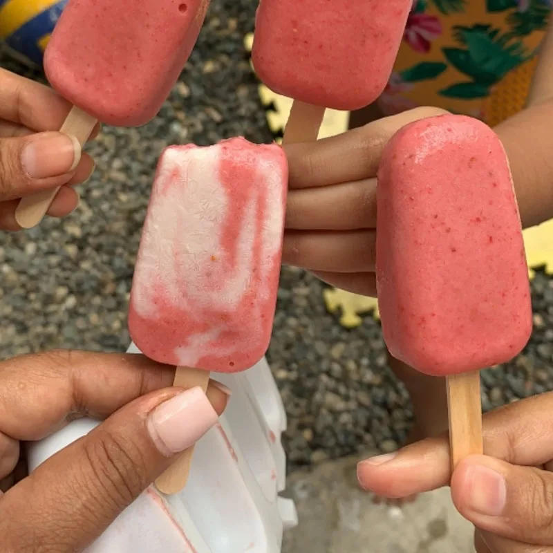 Description Picture 6 of itemSilicone Ice Cream Mold DIY Chocolate Dessert Popsicle Moulds Tray Ice Cube Maker Homemade Tools Summer Party Supplies