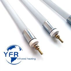 Heating length 525mm,diameter 18mm, 110V, 200W ceramic heater White Infrared IR Heating Emitter Elements Tube For Heating