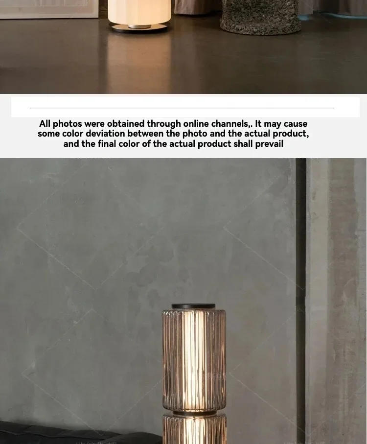 Description Picture 6 of itemItaly Design Nordic Cylinder Glass LED Floor Lights For Sofas Living Room Bedroom Decor Stand Lighting Modern Bright Floor Lamps