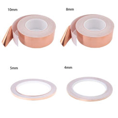Single-Sided Conductive Tape with Adhesive for EMI Shielding Stained Glass Soldering Electrical Repairs Tape