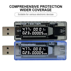 Voltage Meters Current Voltage Capacity Battery Tester USB Volt Current Voltage Doctor Charger Capacity Tester Meter Power Bank