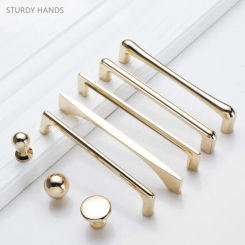 2PCS Zinc Alloy Cabinet Door Handle Modern Simple Cabinet Wardrobe Door Length Handle Furniture Hardware Accessories