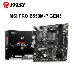 MSI PRO B550M-P GEN3 AMD Gaming Motherboard AM4 DDR4 M.2 Supports Ryzen CPU R3 R5 R7 5000&3000 Series Desktop Computer Mainboard