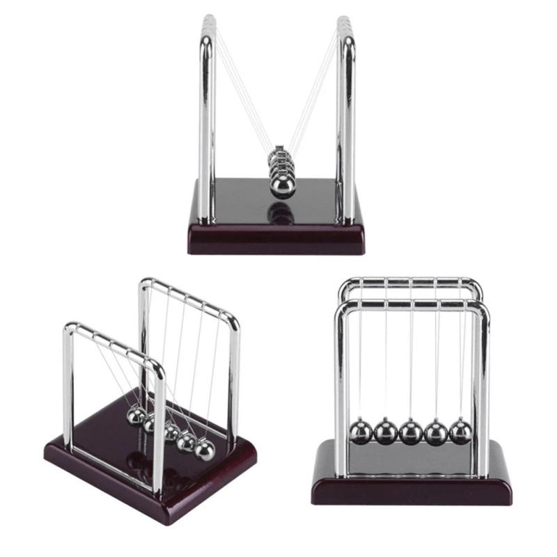 Description Picture 3 of itemNewton Cradle Balance Steel Balls School Teaching Supplies Physics Science Pendulum Desk Toy Gifts Home Decoration