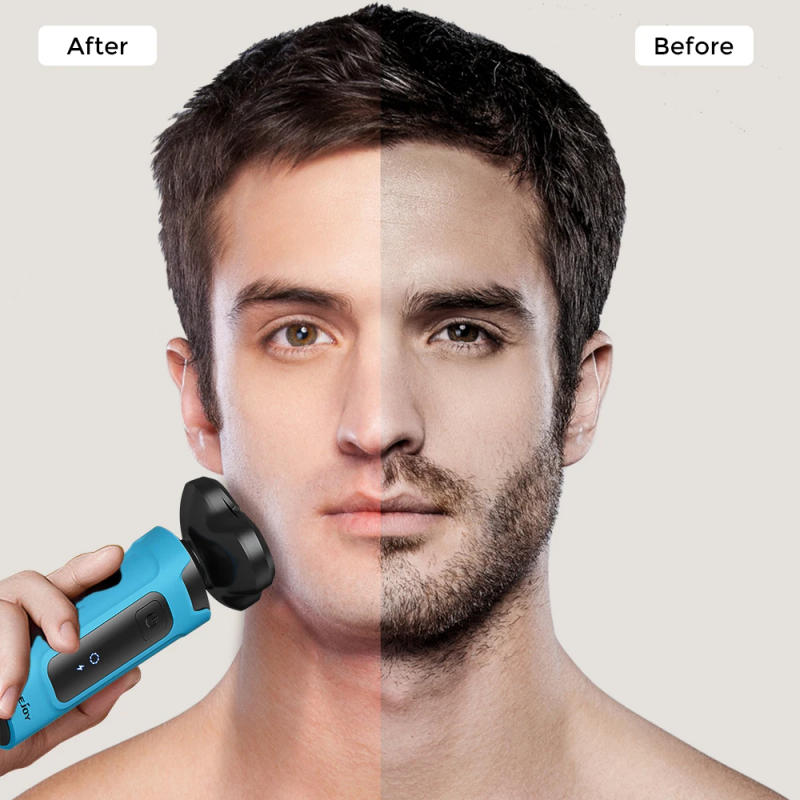 Description Picture 3 of itemSejoy Professional Electric Hair Clipper Machine Cordless Rechargeable Rotary Shavers Ear Nose Hair Trimmer for Men sky blue