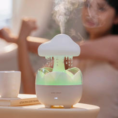 Raindrop Aroma Humidifier Diffuser 7 Colors LED Light for Home Room Electric Aromatherapy Essential Oil Diffuser Air Humidifier