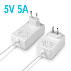 AC100V-240V To DC 5V Power Adapter 5A Full Watt Power Supply  2.1mm x 5.5mm Lighting Transformer for LED Strip COB Neon Light