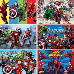 Superhero Photo Background Boy Birthday Party Super City Cospaly Photography Cake Table Decoration Studio Booth Props