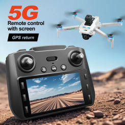 NewEdward Screen LCD RC Drone 8K HD Camera Brushless GPS Motor Send Memory Card Obstacle Avoidance Foldable Quadcopter Dron Toy