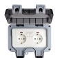 EU socket with light
