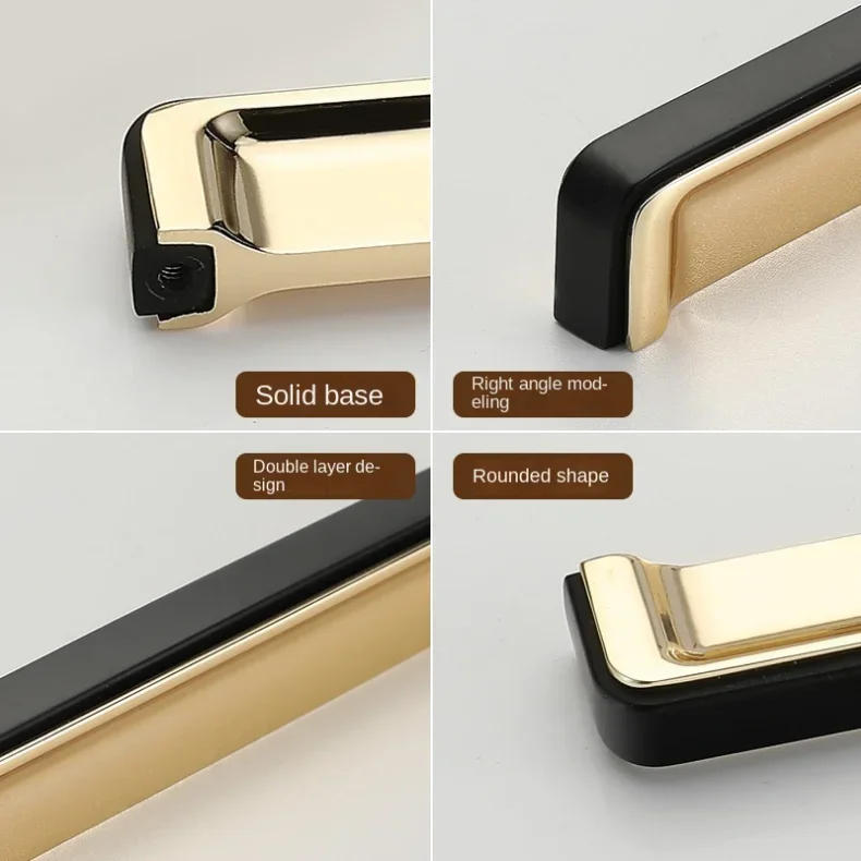 Description Picture 4 of itemHandles Drawer Cabinet Furniture Kitchen Handles for Cabinet Knob Door Drawer Furniture Kitchen Knob Black White Golden Hardware
