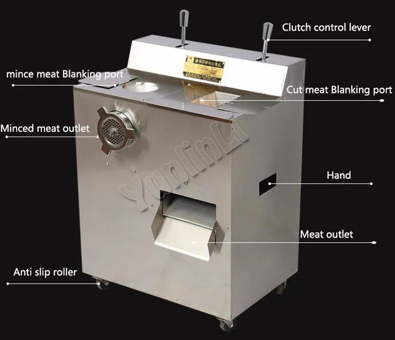 Description Picture 4 of item1500W Electric Meat Grinder Meat Cutting Machine Meat Grinder Cutter Slicing Machine QRLS-400