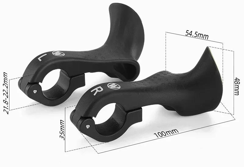 Description Picture 5 of itemMTB Bicycle Bar ends Ergonomic Design Mountain Bike Handlebar 22.2mm Nylon Inner Handle Bar Grips MTB Cover Handle