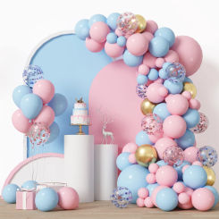 Pink Blue Balloon Garland Arch Kit Birthday Party Decoration Kids Baby Shower Boy Or Girl Latex Ballon Wedding Birthday Suppiles