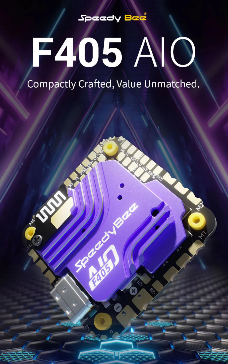 Description Picture 2 of itemSpeedyBee F405 AIO 40A Bluejay 25.5x25.5 3-6S Flight Controller