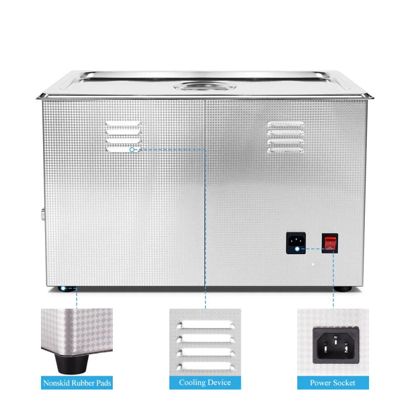 Description Picture 5 of itemTullker 30L Ultrasonic Cleaner Bath Injector PCB Car Parts Ultrasound Tank Engine Rust Oil Degreasing DPF Ultra Sonic Cleaning