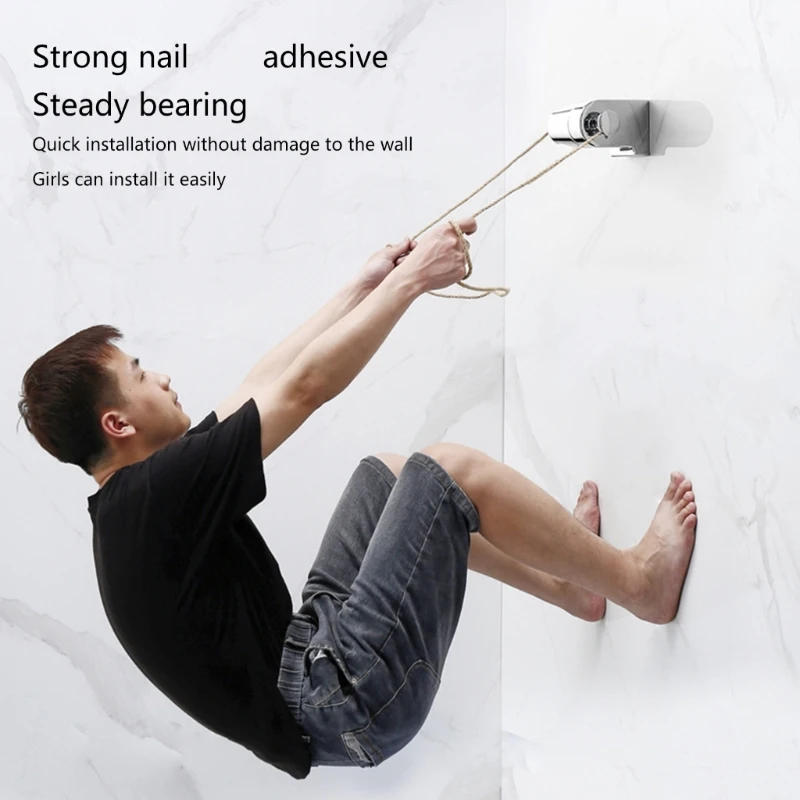 Description Picture 3 of itemHandheld Showerhead Brackets Wall Mounted Shower Head Stand Adjustable Shower Wand Stand Bathroom Accessories A0KF