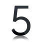 number 5 black