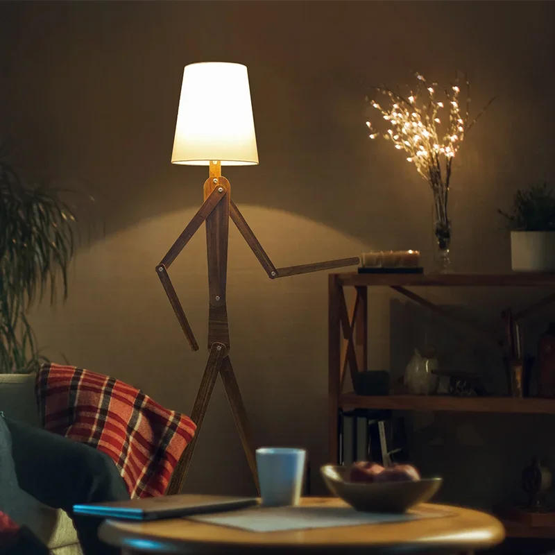 Description Picture 3 of itemCreative humanoid floor lamp in living room, personalized decorative cartoon desk lamp in children's room, bedroom floor lamp