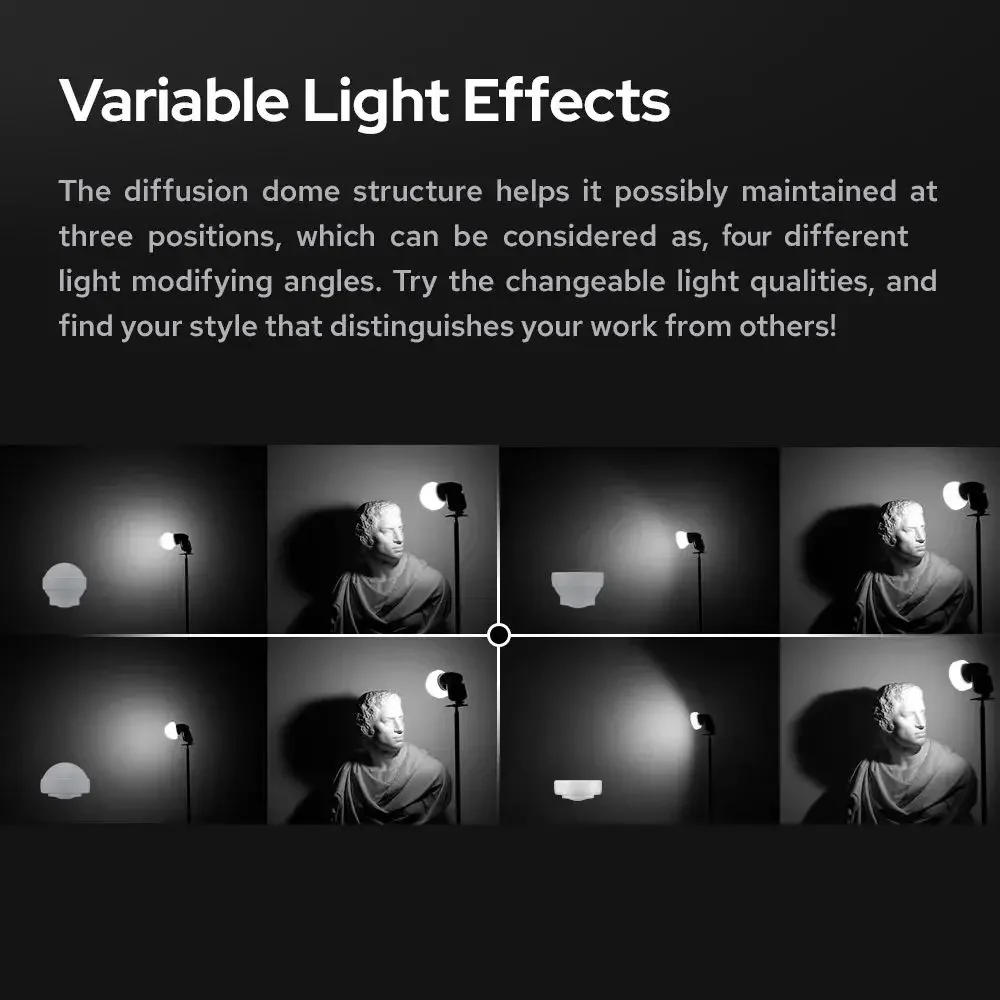 Description Picture 4 of itemGodox AK-R22 Silicone Soft Light Ball V1 AD100PRO Flash Special Soft Light Box Camera Flash Small Portable Reflector