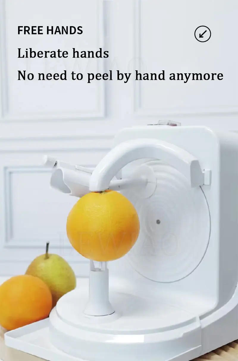 Description Picture 4 of itemMultifunction Electric Peeler For Fruit Vegetables Automatic Stainless Steel Citrus Peeler Kitchen Orange Cutter Machine