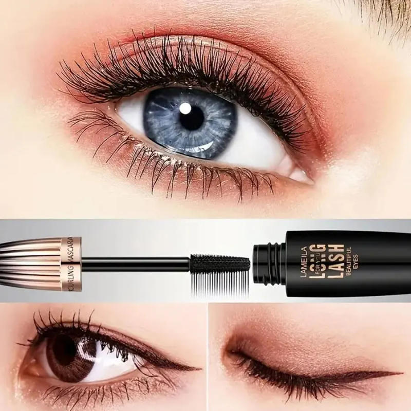 Description Picture 5 of itemWaterproof 4D Mascara Thick Long Smudge-proof Plump Encrypted Long-lasting Curling Large Eye Makeup, Makeup Tools