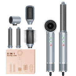Professional Hair Dryer High Speed Hairdryer 5 in 1 Hair Styler Negative Ion 20m/s 110000Rpm Blow Dryer Air Styling Curling Iron
