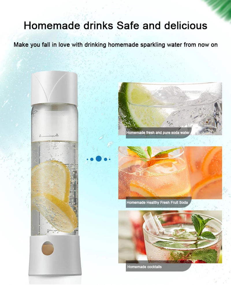 Description Picture 3 of itemManual Soda Siphon CO2 Dispenser WATER Bubble Generator Cool Drink Cocktail Soda Machine Aluminum Bar DIY Soda Maker Water 750ml