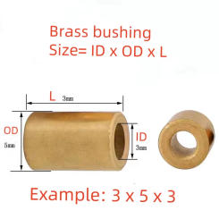 2/5/10pcs Oil-Free Self-Lubricating Composite Bearing Copper Shaft Bushing Inner Diameter M3/4/5/6/8/10/12mm