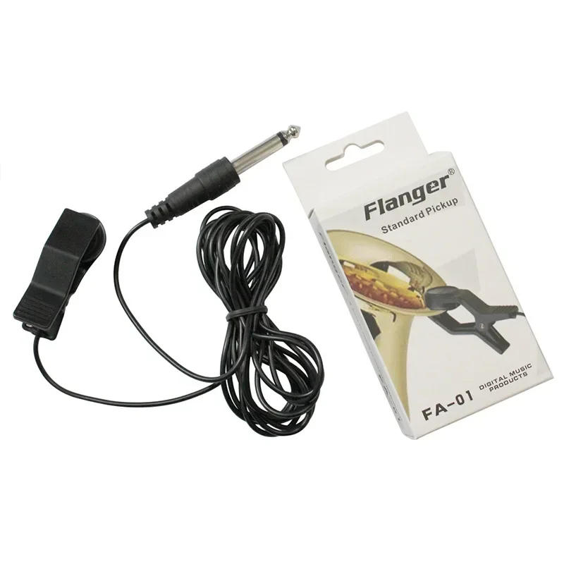 Description Picture 2 of itemFlanger FA-01 Guitar Pickup Professional Clip On Microphone Guitar Accessories Pickup for Violin Banjo Mandolin Ukulele Sax