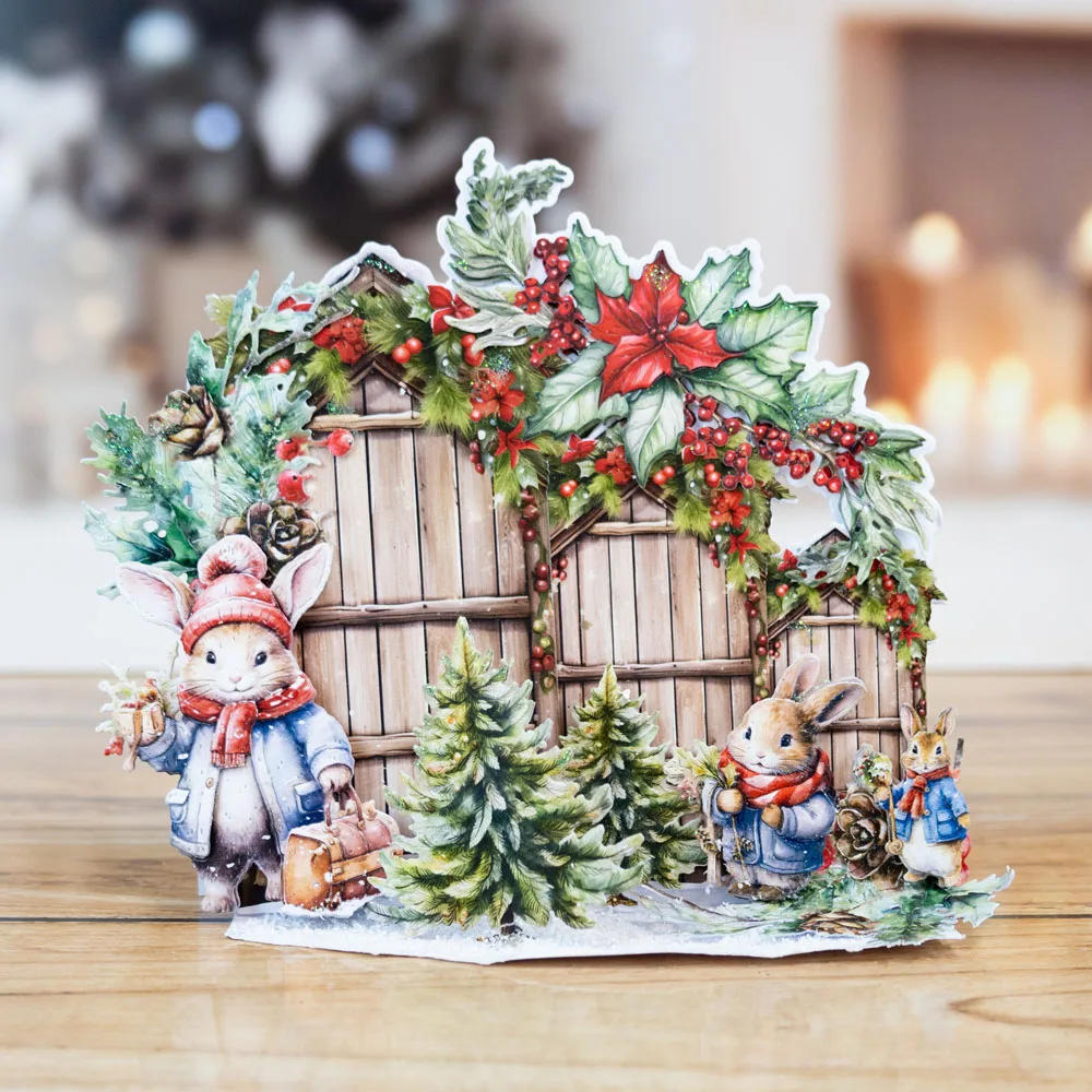 Description Picture 2 of itemPeaceful Poinsettia Die Set new metal cutting dies for paper DIY molds Scrapbooking die cut crafts two red robins dies