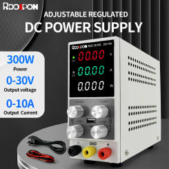 RDDSPON DC Laboratory Power Supply Adjustable 30V 10A Voltage Regulator RDD-3010S Bench Switching Power Supply With USB Charging