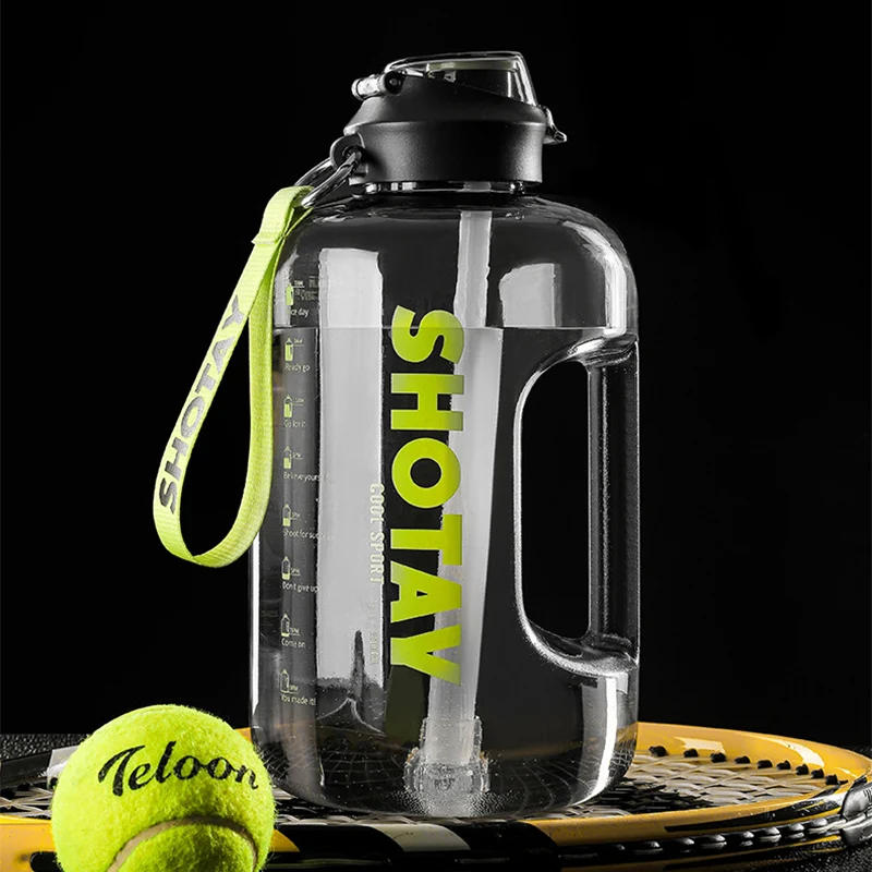 Description Picture 5 of item1/2/3/4 L Water Bottle with Straw Large Portable Travel Flask Bottles Drink Bottle for Training Sport Fitness Cup with Scale FDA