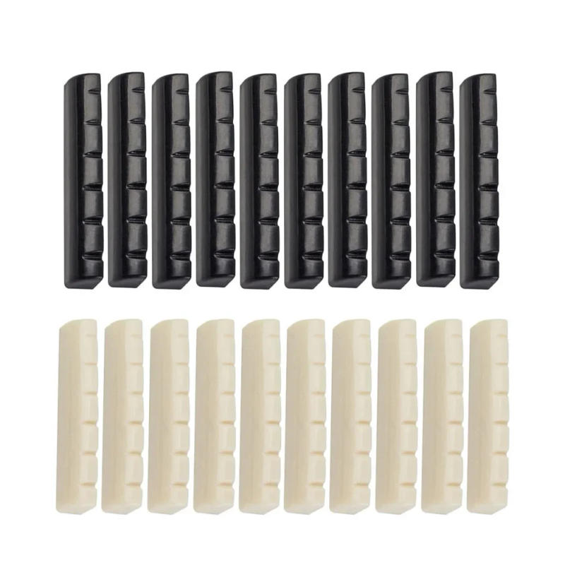 Description Picture 2 of item10 PCS Guitar Bone String Nut 43mmx6mmx8.4mm Luthier Saddle Bridge ST DIY Musical Instruments Guitars Accessories Parts