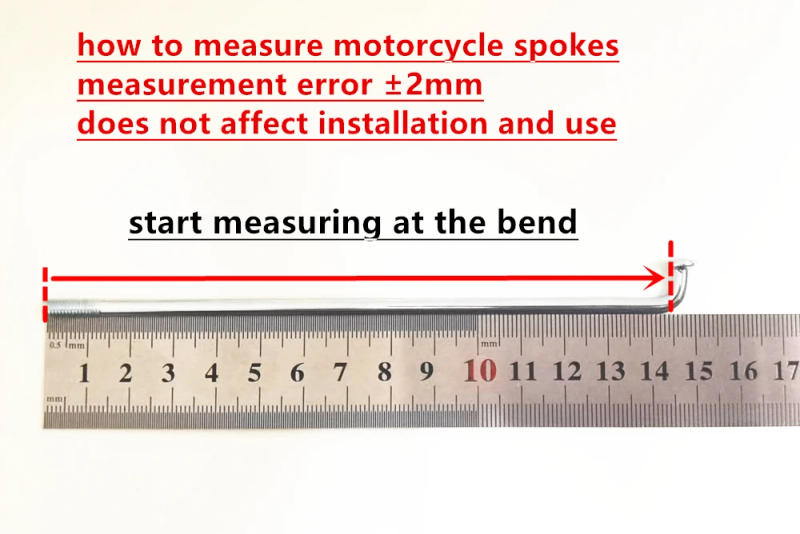 Description Picture 2 of item36pcs/lot Electric bicycle motorcycle  spokes 10G Diameter 3.18mm Length 55-305mm spokes + nipples
