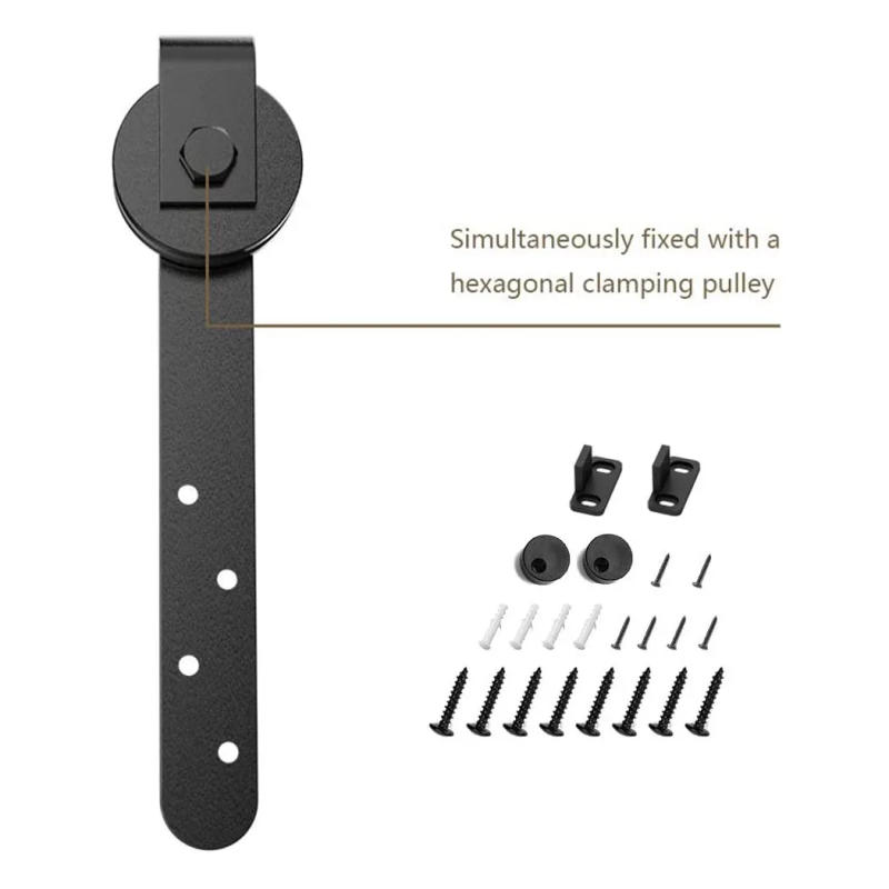 Description Picture 6 of itemDoor Hanger Hardware Kits I Shape Hanger Mini Rail Silent Sliding 1/2\\\" Thick 1/2\\\\\\\" Thick Sturdy Hot Practical